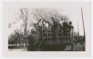 Photograph of Students in a Wagon