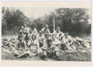 Eanes Rock Schoolhouse Students Outside