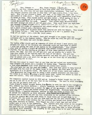 Interview with Gertrude Johnson